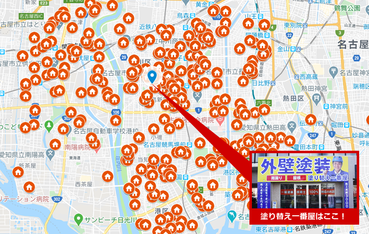 名古屋市エリア地図