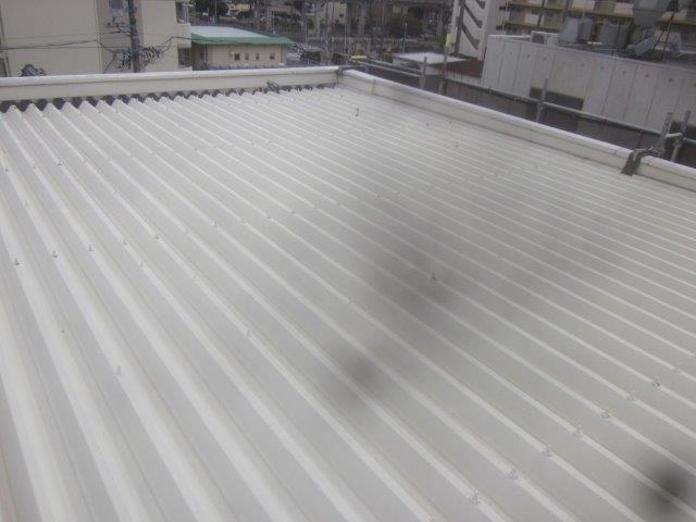 折板屋根遮断熱塗料キルコ塗装施工前