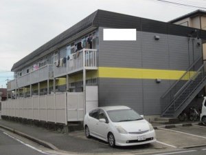 愛知県　名古屋市　港区　Hアパート屋根塗装工事（遮熱シリコン塗料）外壁塗装工事（溶剤シリコン塗料）