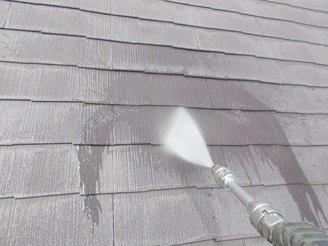 屋根塗装前高圧洗浄