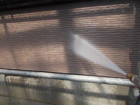外壁サイディング塗装前高圧洗浄