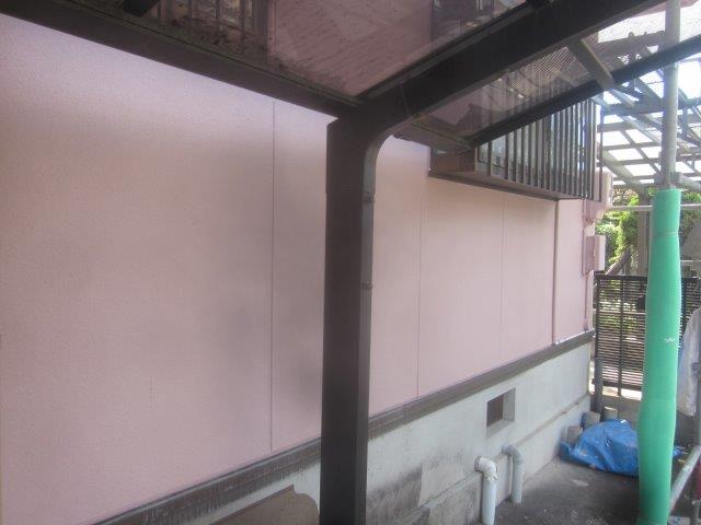 外壁サイディングキルコ断熱塗料塗装トップコート塗装完了