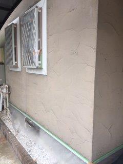 外壁サイディングフッ素塗料塗装下塗り一層目塗装完了