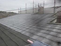 屋根キルコ遮断熱塗料下塗り塗装状況