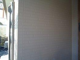 外壁サイディング断熱塗料塗装中塗り塗装完了