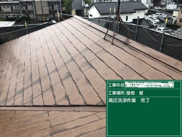 24：屋根カラーベスト高圧洗浄完了
