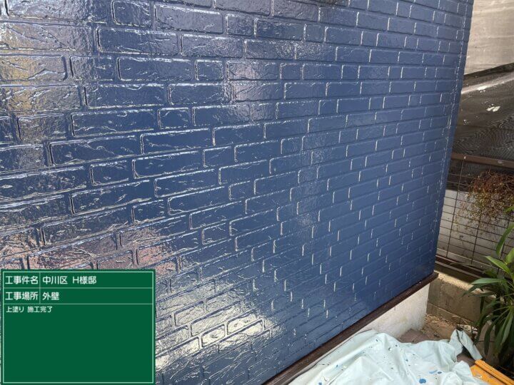 19:外壁サイディングフッ素塗料塗装上塗り塗装完了