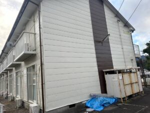 中川区　外壁塗装施工事例　Hアパート様　