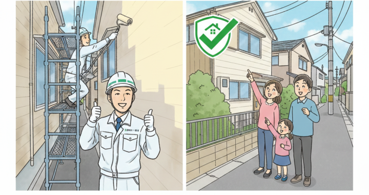 名古屋　外壁塗装足場