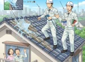 外壁塗装名古屋 モニエル瓦の塗装について