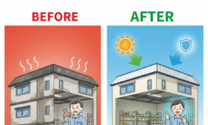 名古屋外壁塗装工場塗装ビフォーアフター