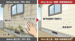 名古屋外壁塗装 外壁の汚れ