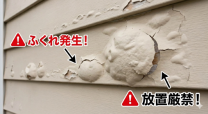 名古屋外壁塗装 外壁のフクレ