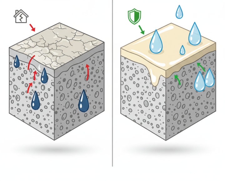 外壁塗装名古屋　ALCの断面図