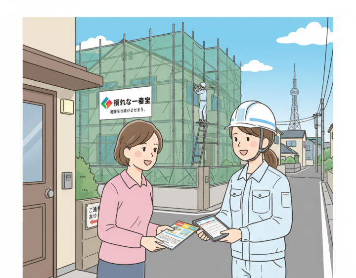 名古屋 外壁塗装工事 近隣挨拶