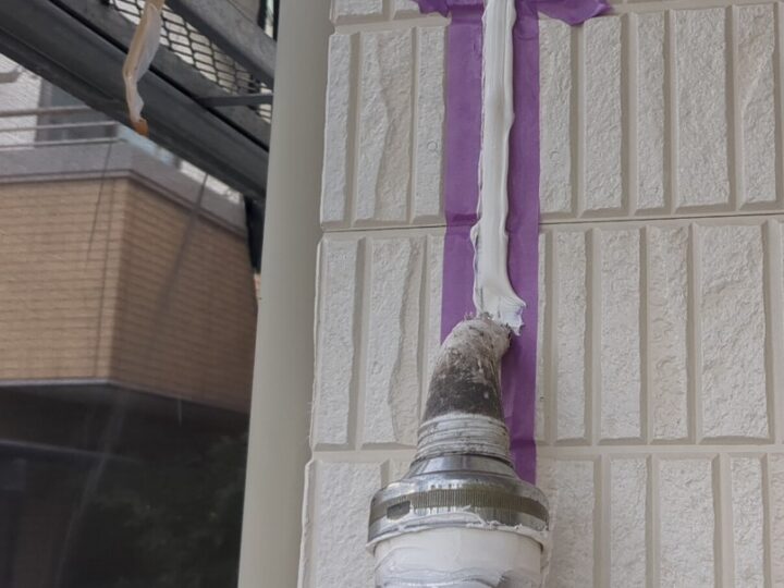 外壁目地コーキング打設